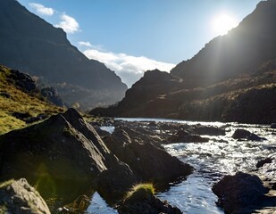 mountain river in the mountains