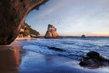 Washable wall murals Cathedral Cove Cathedral Cove, near Whitianga on the Coromandel Peninsula, North Island, New Zealand. This is a major tourist attraction of the area and is situated in a Marine Reserve. 