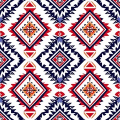 Ethnic Tribal Print Design,Native American Inspired Seamless Textile Pattern