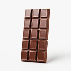 Obraz premium Photo of chocolate bar isolated on white background