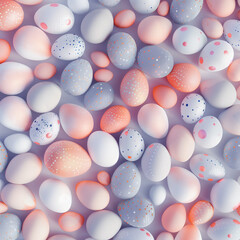 Fototapeta na wymiar Festive Pastel Easter Egg Background