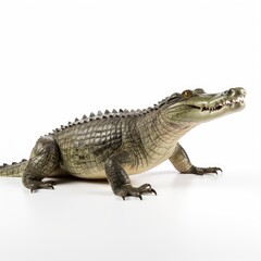 Fototapeta premium Photo of crocodile isolated on white background