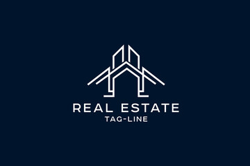 Simple Real Estate Logo Monogram