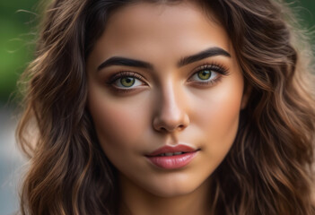 Obraz premium A Portrait Of Breathtakingly Gorgeous, Exotic, Beautiful Woman. 