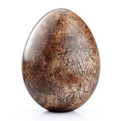 Photo of egg isolated on white background