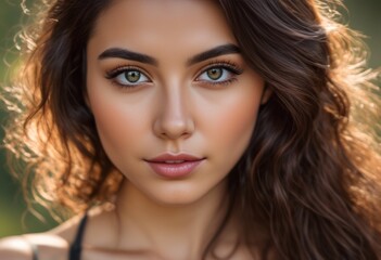 A Portrait Of Breathtakingly Gorgeous, Exotic, Beautiful Woman.
