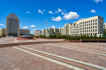 Independence Square in Minsk, Belarus
