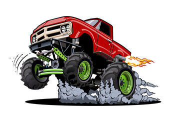 Cartoon Monster Truck - 767819667