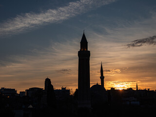 Fototapeta premium sunset at the mosque
