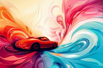 abstract background for Drive It Day - obrazy, fototapety, plakaty