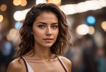 Fototapeta premium A Portrait Of Breathtakingly Gorgeous, Exotic, Beautiful Woman. 