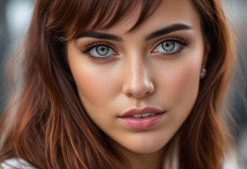 Fototapeta premium A Portrait Of Breathtakingly Gorgeous, Exotic, Beautiful Woman. 