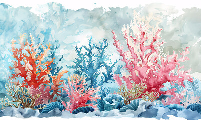 coral in the sea-generative aI