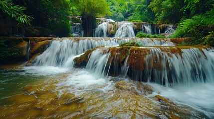 Obraz premium waterfall in the forest
