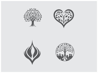 premium community and non-profit set logo design vector, vector and illustration,