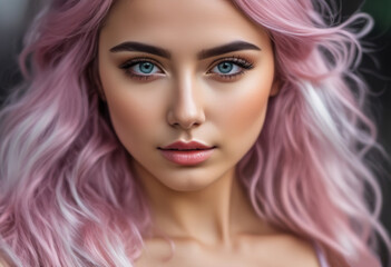Naklejka premium A Portrait Of Breathtakingly Gorgeous, Exotic, Beautiful Woman. 