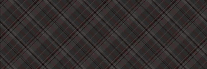 Strong plaid fabric seamless, worldwide background vector pattern. Diwali textile texture check tartan in dark and grey colors.