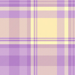 Knit pattern fabric check, pajamas tartan texture vector. Gentleman plaid seamless background textile in light and purple colors.