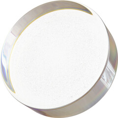 3d rendering. Abstract geometric shapes illustration. Dispersion glass objects isolated on transparent background