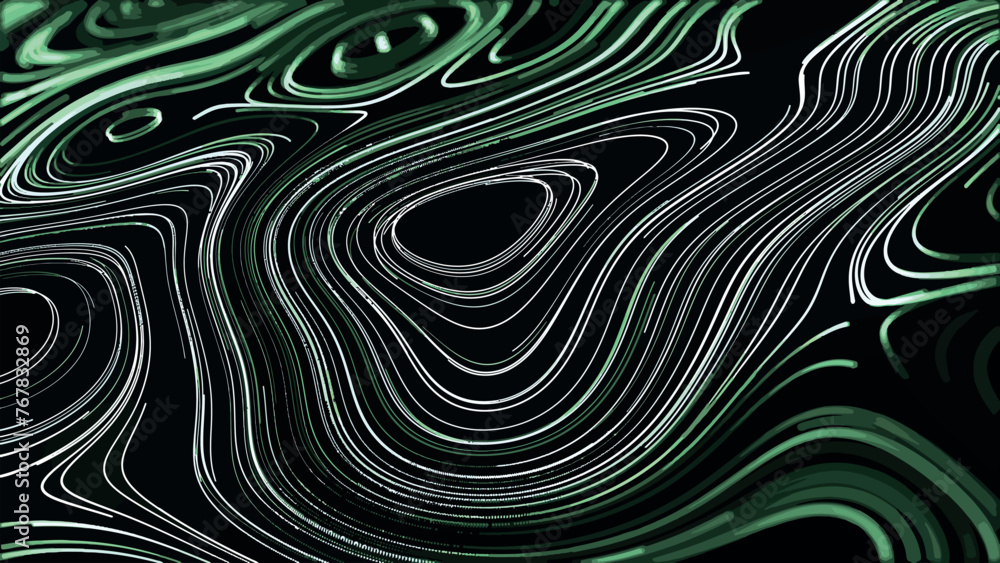 Poster 3d topographic map background concept. abstract topographic map background. contour map. valleys and