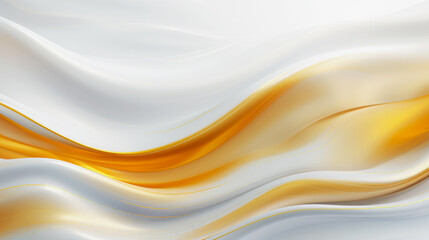 Abstract 3D luxury curved shape white background.