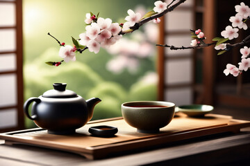 Japanische Tee Zeremonie close up - 767833016