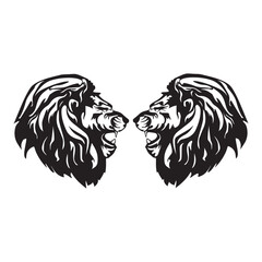 lion animal icon symbol illustration