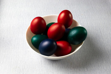 Easter eggs in a bowl