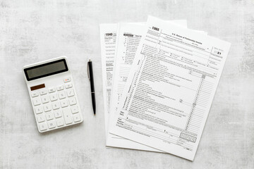 Tax forms 2024 with the calculator. Income Statement. Paying the tax rate