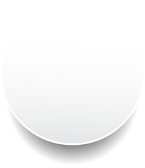 Paper round and shadow realistic tag, sticker, banner