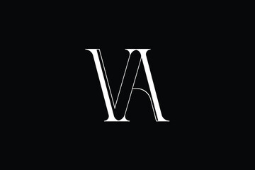 VA, AV, V, A, Abstract Letters Logo Monogram