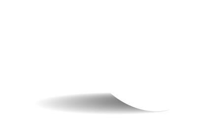 Paper round and shadow realistic tag, sticker, banner