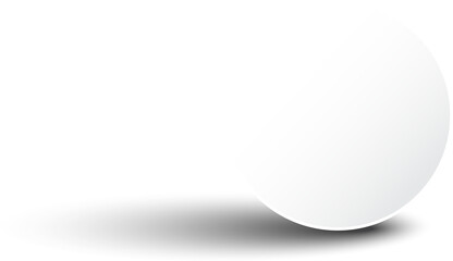 Paper round and shadow realistic tag, sticker, banner