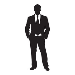 Executive professional silhouette clipart