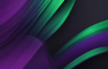 Modern simple dark purple abstract background for wide banner with wave overlap layer simple busines
