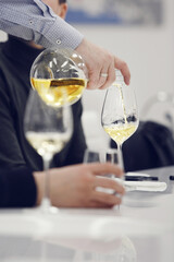 Wine Tasting Technique by Decanter in Action