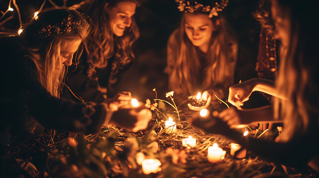 Sharing a reflective Spring Equinox moment, embracing the joy and unity of the celebration. Copy Space