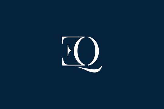 EQ, QE, E, Q, Abstract Letters Logo Monogram