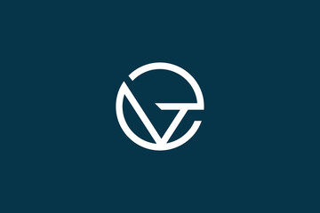 EV, VE, E, V, Abstract Letters Logo Monogram