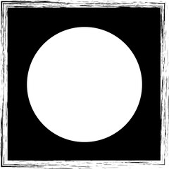 Square brush frames with circle border element