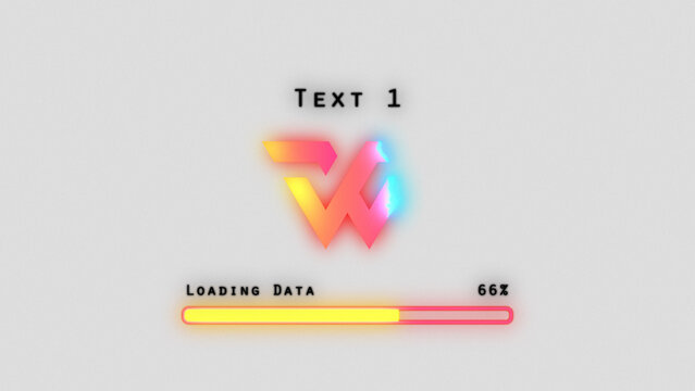 Dissolve Zoom Loading Bar Logo Reveal
