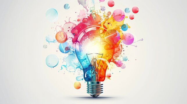 Colorful Lightbulb Moments: Bubble Up with Brilliant Ideas