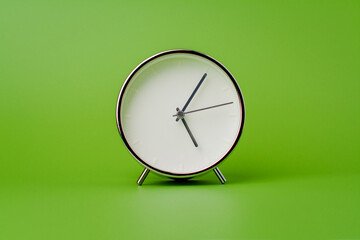 Clock, standing still, time photo in studio, photography concept of time and everyday work.