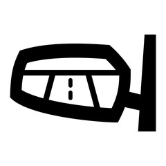   Side Mirror glyph icon