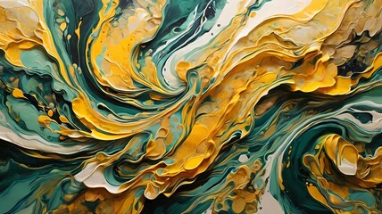 Green and Yellow abstract background