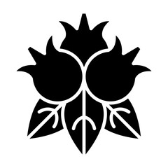   Blueberries glyph icon