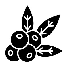   Maqui berries glyph icon