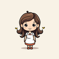 A cheerful cartoon character with spiky hair and big eyes