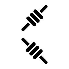 Obraz premium Cricket Bails glyph icon