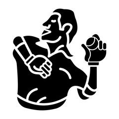 Maiden Over glyph icon